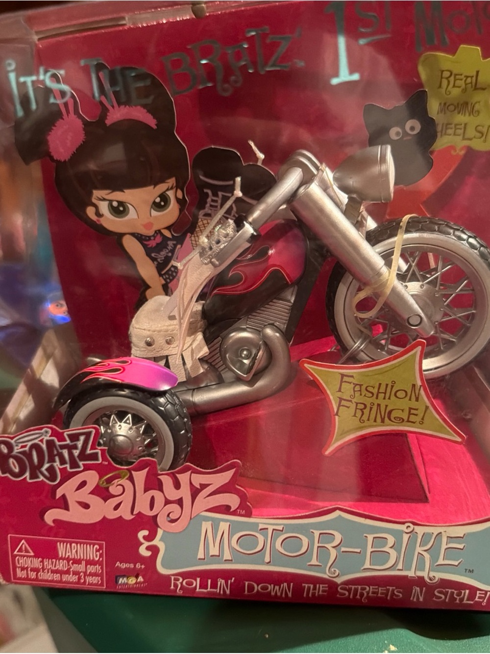 Bratz Babyz Pink & Silver Motor-Bike Toy